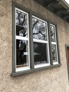 60 year old window replacement exterior after